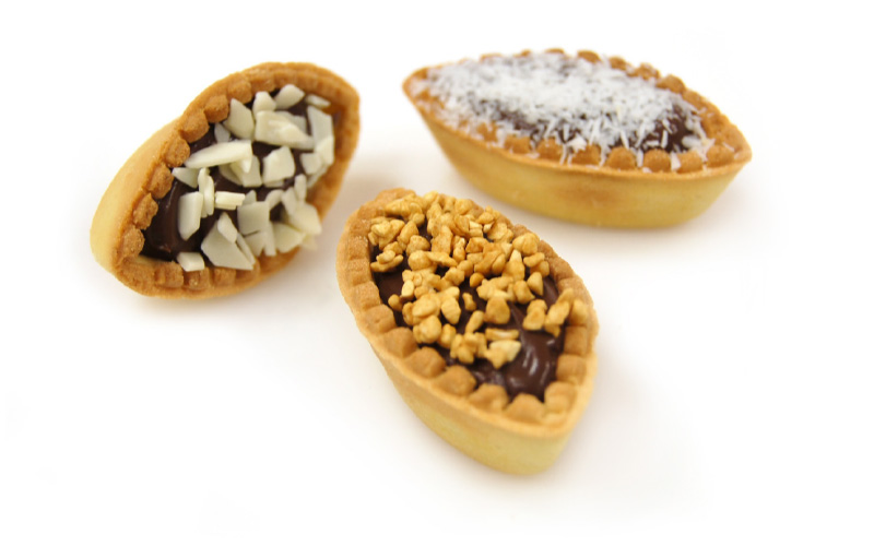 Biscotti Tris barchette nocciola cacao