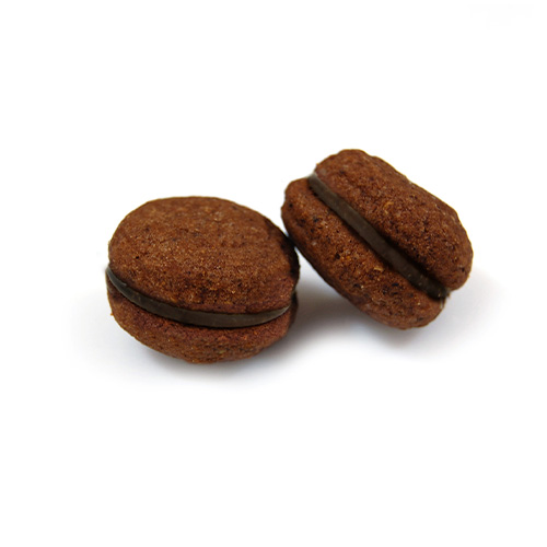 Biscotti Baci di dama al cacao